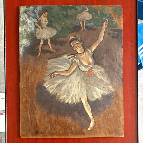 Vintage original oil painting - vintage,