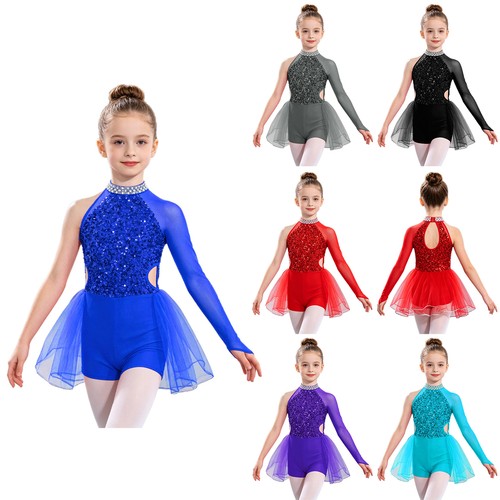 Girls skirted training - girls, leotard