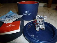 SWAROVSKI CRYSTAL KRIS BEAR WITH HONEY POT AND BEE BOXED VGC