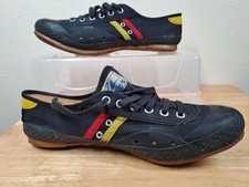 Vintage 1980s  Rare BATA BIKER Cycling Shoes Size UK8 Black Red & Yellow