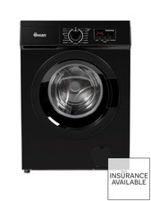 Swan 7kg 1200 Spin Freestanding Washing Machine - Black - SW75110B