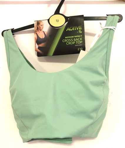 Cross back sports crop top - cross,