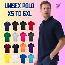 UNEEK Plain Unisex Polo Shirts UC101, Classic Casual Work Polo shirt 1 & 3 Lot