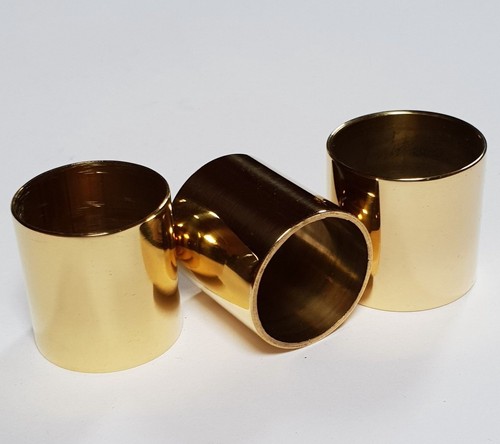 Mixed plain brass collars - 3,