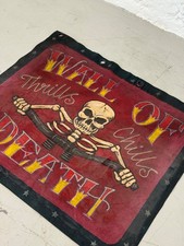 Red Fairground Canvas Panel – Attributed Fred Fowle / Showman Art – 95.5x84cm