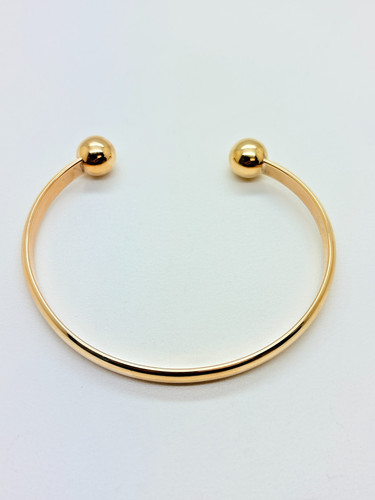9ct yellow solid gold shape - gold, d-shape