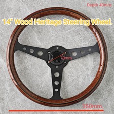 Wood  Steering Wheel 14"