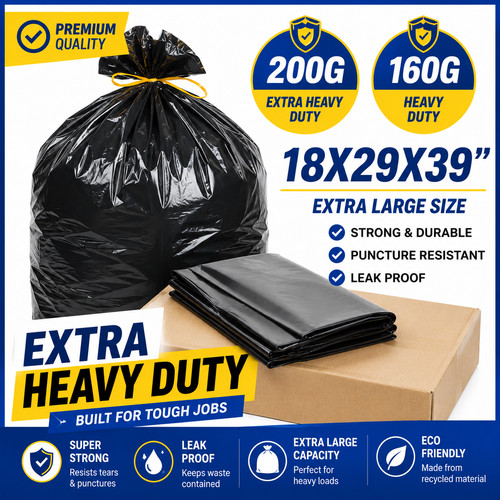 Black heavy duty bin - black,