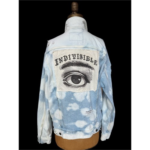 Upcycled denim jacket - upcycled,
