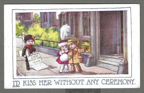 Vintage comic postcard d - comic, 'i'd