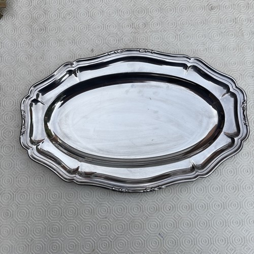 Vintage stainless steel dish - steel, dish-