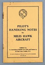 PILOTS HANDLING NOTES FOR THE MILES HAWK AIRCRAFT BOOKLET