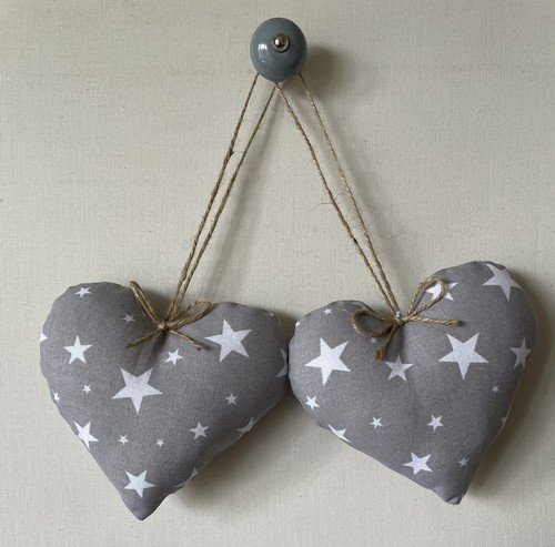 Pair heart door hangers - door,