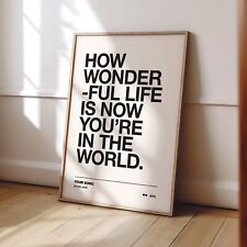 Your Song Lyrics  - 70s Elton Music Print - Unframed Canvas Poster Print