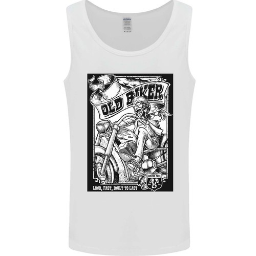 Old biker loud - built, to