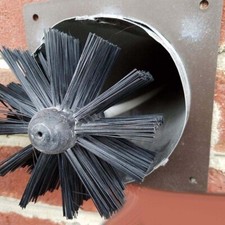 100/150mm Chimney Sweep Brush Rod Fireplace Stove Soot Flue Cleaning Black