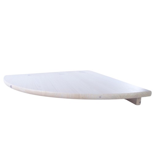 White wooden corner shelves - corner,