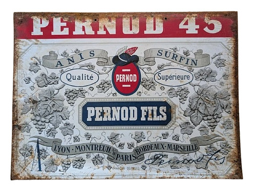 Pernod metal sign - 45,