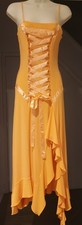 Y2k Vintage Orange Satin