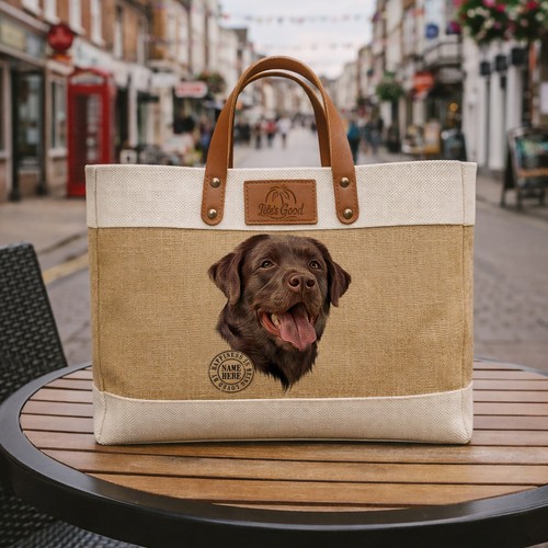 Brown labrador tote bag large - tote,