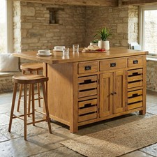 Kitchen island with bar - kitchen,