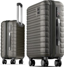 Cabin Suitcase Hardshell TSA Lock Carry on 20inch 36L Travel Ryanair Grey