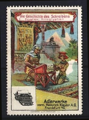 Advertising stamp frankfurt - advertising,