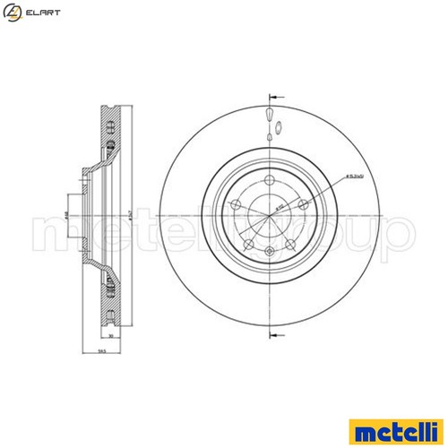 Brake disc 0868c - 2x, for