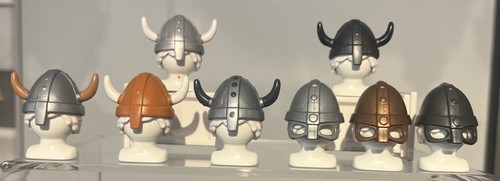 Playmobil viking helmets all - 8,