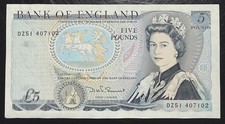 Old Five £5 Pound Note