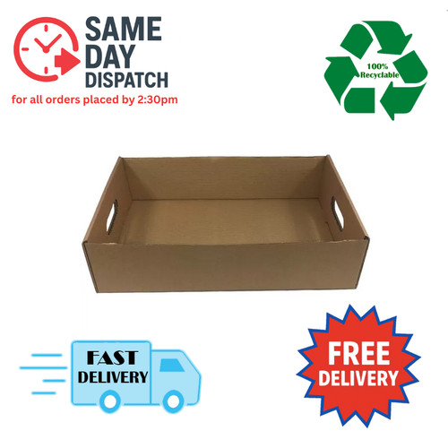 Kraft cardboard trays - cardboard,