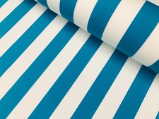 Turquoise & White Stripe