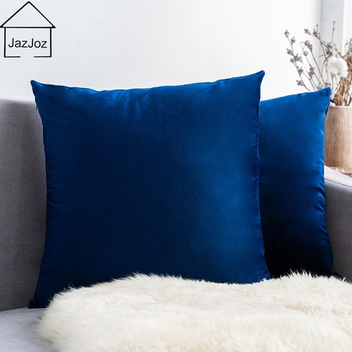Velvet plain soft cushion - soft,