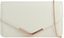 Women's Patent Leather Clutch Bag Chain Wedding Party Ladies Evening Handbags UK