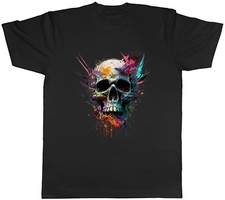 Skull Face Mens T-Shirt Gothic