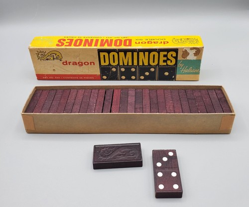 Dragon dominoes wood vintage - dragon,