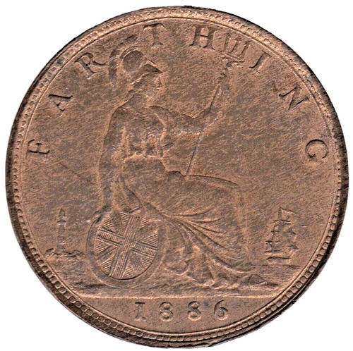 1886 victoria farthing - victoria,