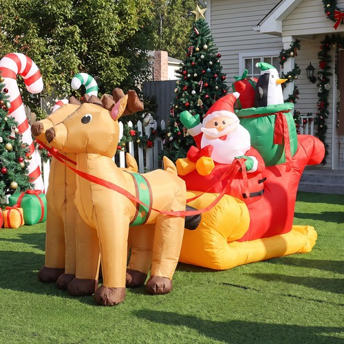 Christmas inflatable santa - christmas,