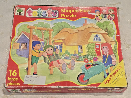 Tots shaped floor puzzle - tv, 16