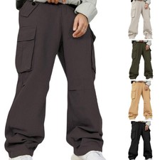 Men Casual Cargo Pants Loose