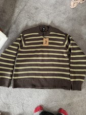 Stussy Brown And Green Striped