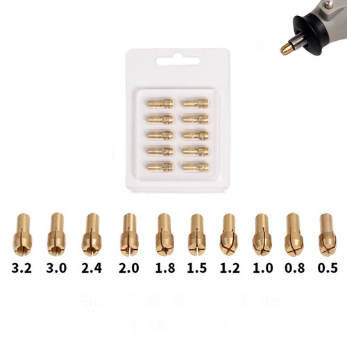 Brass drill chuck collet - brass,