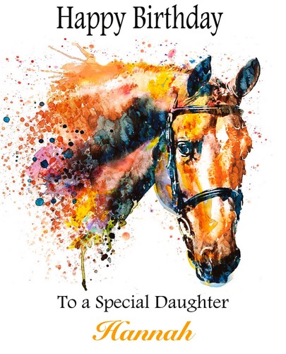 Handmade personalised horse - handmade,