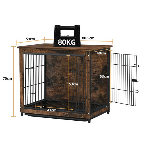 Bingopaw wooden dog crate pet - dog,