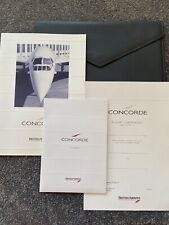 British Airways Concorde - Landor grey folder, stationary, book + Certificate