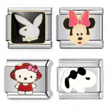 Snoopy, Playboy, Hello Kitty, Minnie mouse Fits All Italian charm Inc nomination