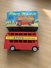 Hong Kong Plastic ROUTEMASTER DOUBLE DECKER BUS FRICTION POWERED Number 3358