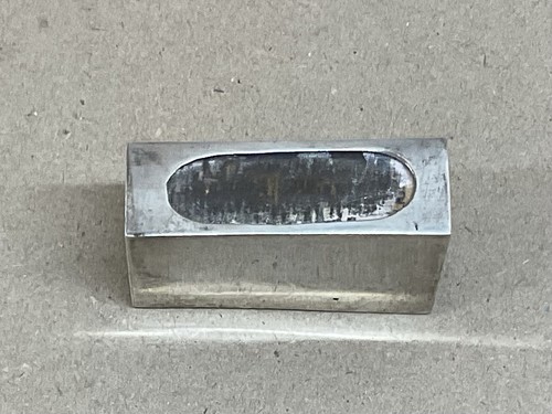 Sterling silver matchbox - silver,