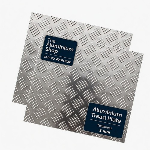 Aluminium checker plate tread - aluminium,