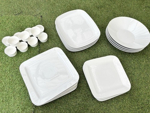 Cafe crockery set white - cafe,